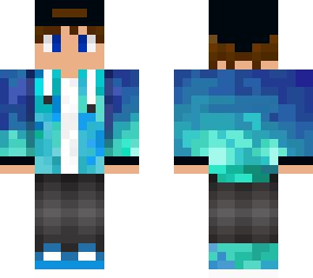 Blue Gamer Boy | Minecraft Skins