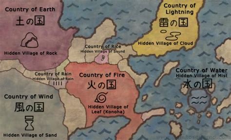 Naruto Fan's Hub: Naruto World Map