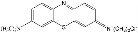 The structure of methylene blue. | Download Scientific Diagram