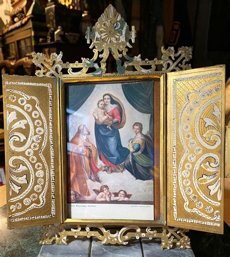 Duccio-style Frame with Santo Picture | Collectors Weekly