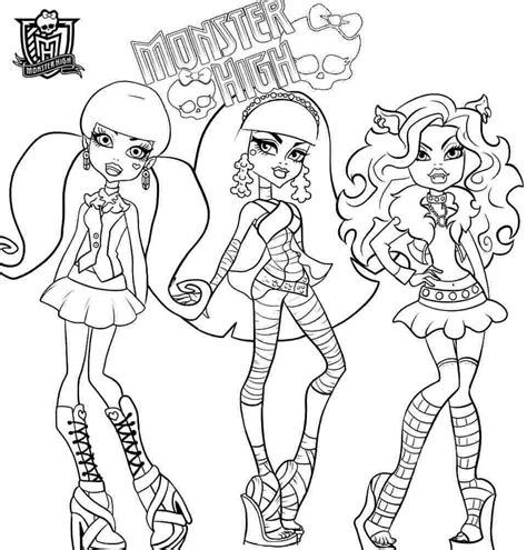 Printable Monster High Coloring Pages