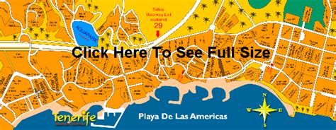 Playa de las Americas Street Map and Travel Guide