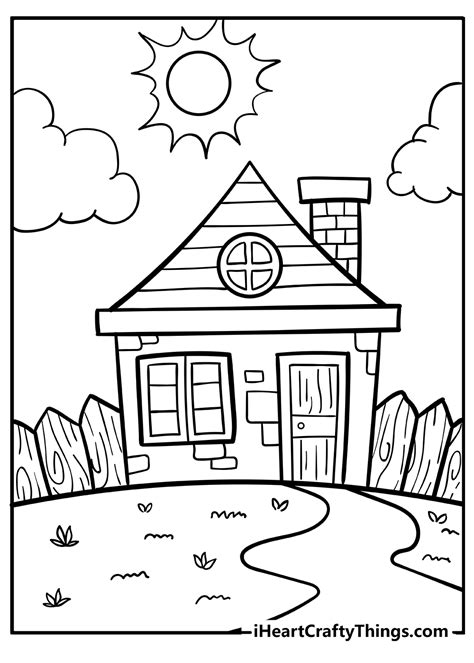 Free Printable House Coloring Pages