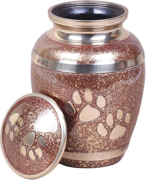 Pet Cremation Urn for Ashes With Paw Print Design Pet Dog Cat Memorial ...