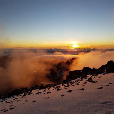 Sunrise on Mount Kenya : r/Kenya