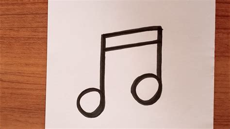 How to Draw Music Note | Easy Musical Note drawing - YouTube