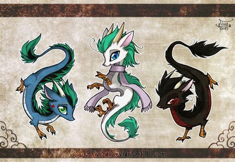 3 Chibi Dragons by Shivita on deviantART | Chibi dragon, Dragon drawing ...