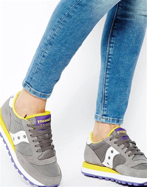 Saucony Jazz Original Charcoalyellow Trainers - Lyst