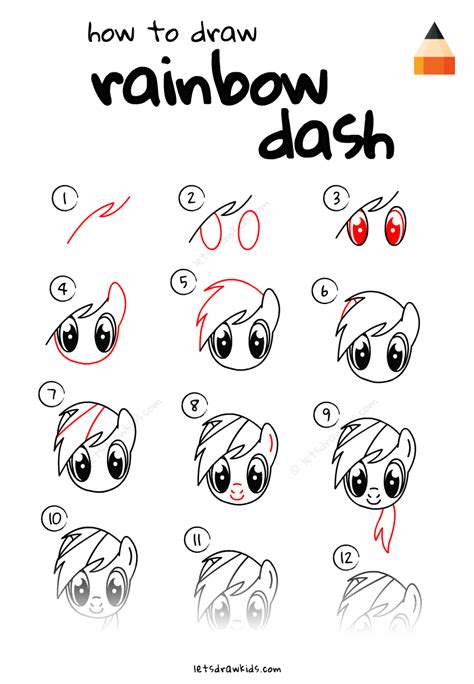 How To Draw Rainbow Dash