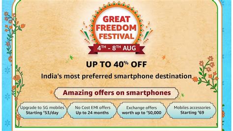 Amazon Great Freedom Festival Sale 2023: Best deals on smartphones revealed