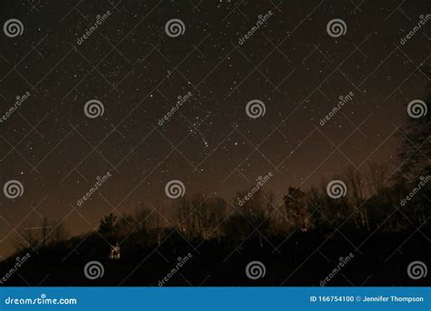 Starry Night Sky in Germany Stock Photo - Image of tranquil, winter ...