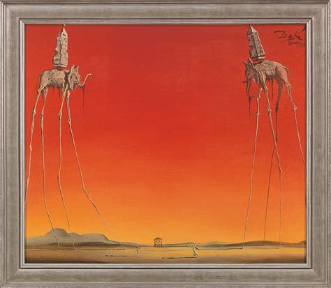 "Les Elephants" by Salvador Dali | Reproduction