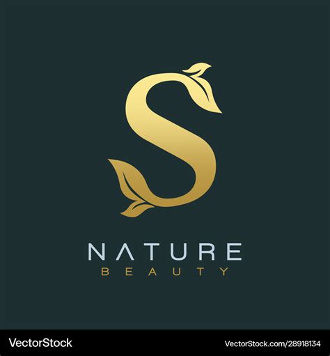 Letter s luxury logo design icon Royalty Free Vector Image