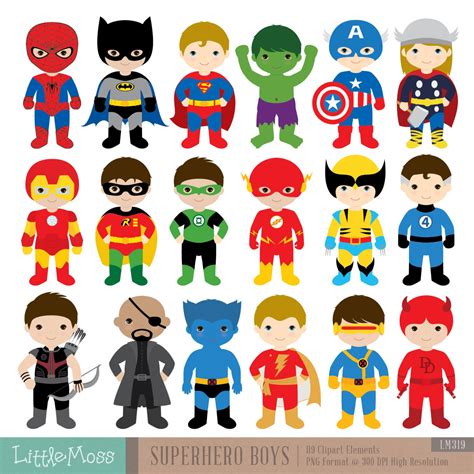 superheroes for kids - Clip Art Library