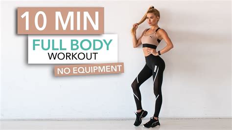 10 MIN FULL BODY WORKOUT // No Equipment | Pamela Reif - Certified Trainer