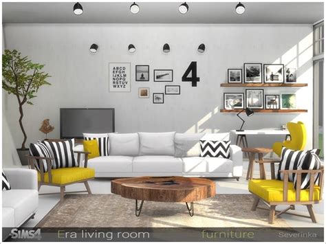 Set of furniture for living room in Scandinavian style Found in TSR ...