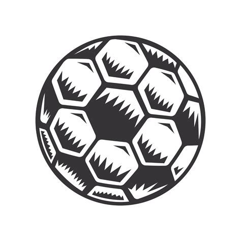 soccer ball silhouette. football Line art logos or icons. vector ...