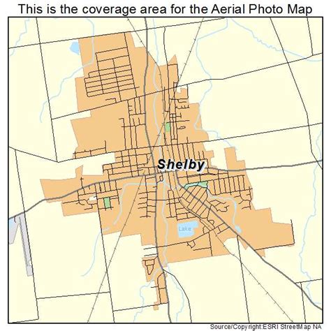 Aerial Photography Map of Shelby, OH Ohio