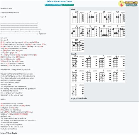 Chord: Safe in the Arms of Love - tab, song lyric, sheet, guitar ...