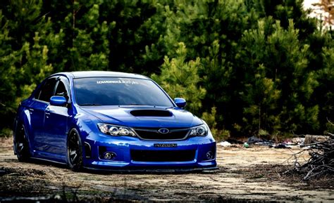 Subaru Impreza Wrx Sti Tuning White Car Hd Wallpaper | Wallpapers Style