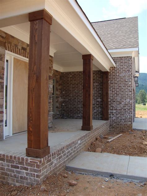 front porch columns designs | The front porch cedar columns are in ...