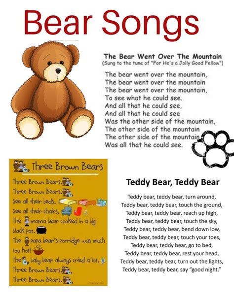 Teddy bear songs | Reggio emilia, Reggio, Emilia