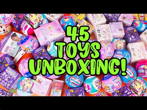 Unboxing 45 NEW Blind Bags! HUGE Unboxing Party - Videos For Kids