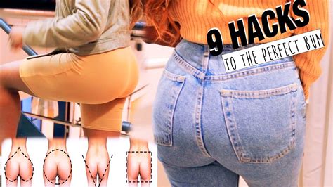 9 HACKS TO THE PERFECT LOOKING BUM FOR YOUR BUTT SHAPE - YouTube