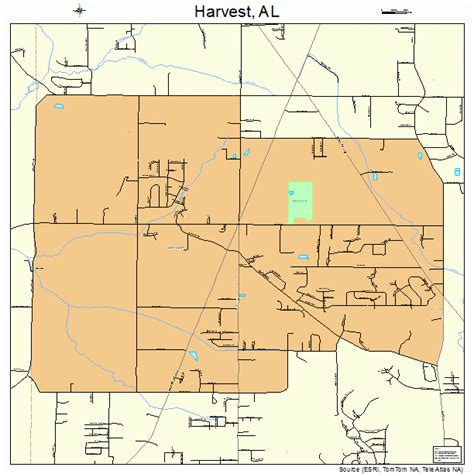 Harvest Alabama Street Map 0133472