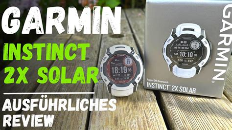 Garmin Instinct 2X Solar ausführliches Review deutsch - YouTube