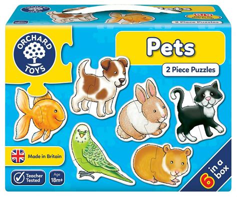 Pets 2 Piece Jigsaw Puzzle