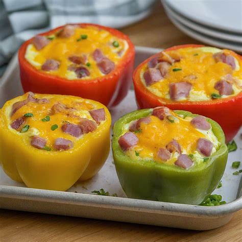 Breakfast Stuffed Bell Pepper Rings + Ham Recipe - Instacart