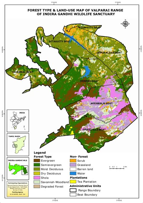 Valparai Tourism Map