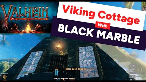 Builiding a Viking Cottage with Black Marble - Valheim Mistlands - YouTube