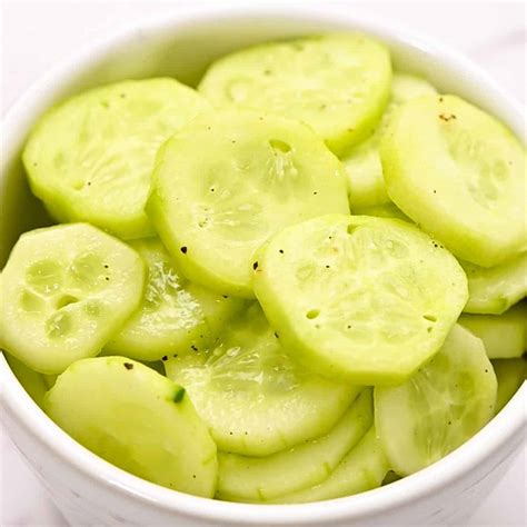 Vinegar Marinated Cucumbers - The Wholesome Dish