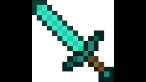 Minecraft How To Make A Diamond Sword Pixel Art Youtube | Images and ...