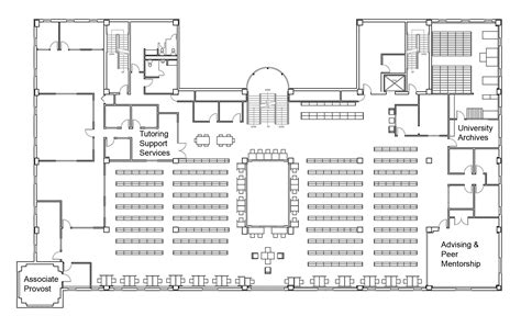 Modern Library Floor Plan