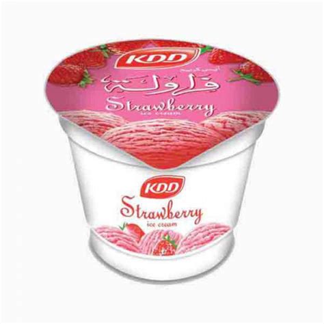 Kdd Ice Cream Cup Strawberry 100ml