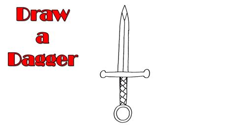 How To Draw A Dagger