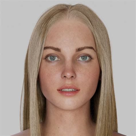 Realistic Female 3D Model Rigged Free – Free Rigged 3D Models ...