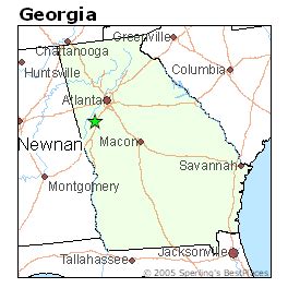 Map Of Newnan Georgia - Leia Shauna