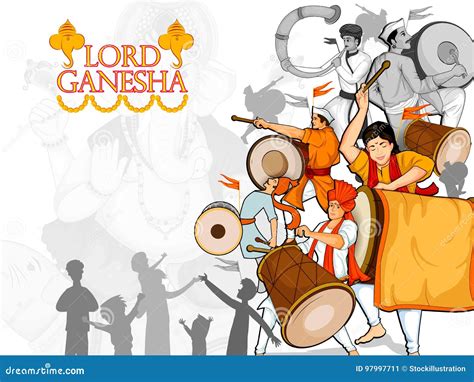 Dhol Tasha Stock Illustrations – 169 Dhol Tasha Stock Illustrations ...