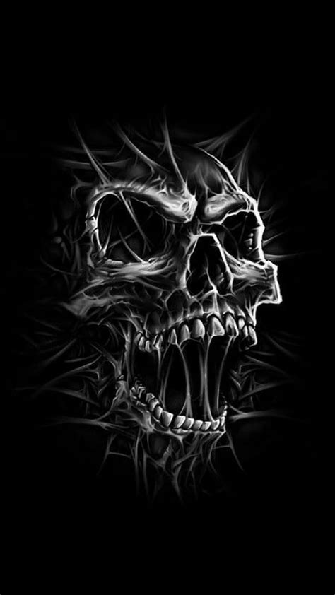 2K free download | Shape Skull, black, bone, creature, evil, ghost ...