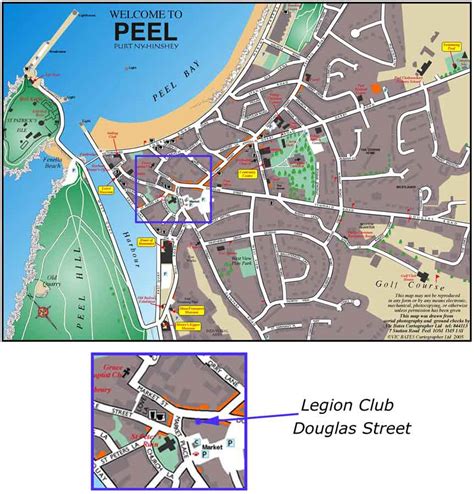 Map of Douglas, Isle of Man