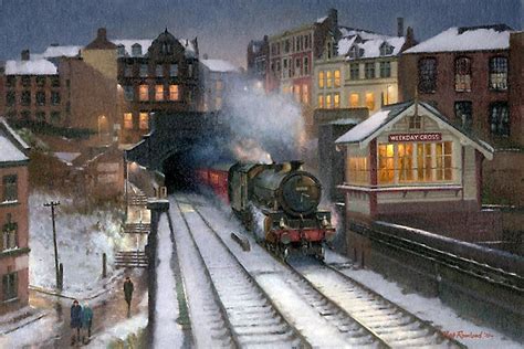 Winter's Evening ~ BFD | Steam train photo, Railroad art, Historic ...