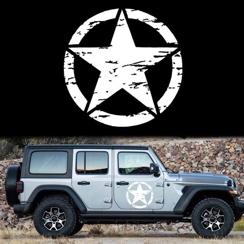 Buy TOMALL 17'' Star Car Sticker Decal for Hood Auto Five-Pointed ...