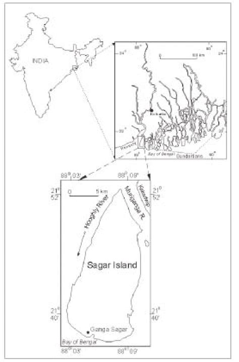 Location Map of the Sagar Island | Download Scientific Diagram