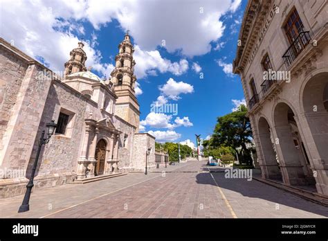 Mexico, Aguascalientes Cathedral Basilica in historic colonial center ...