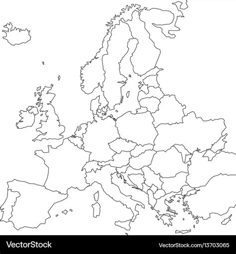 Outline Map Of Europe Printable – Topographic Map of Usa with States