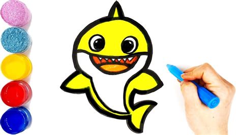 Cute Pinkfong Baby Shark Drawing - img-cyber